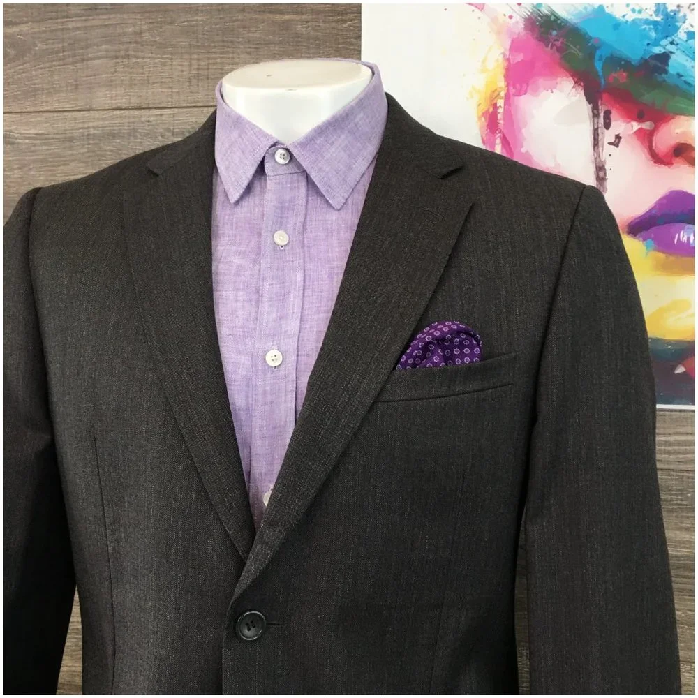 Pronto Uomo Mens Wool Blazer Sport Coat Sport Suit Jacket 42R‎ Men Casual Button